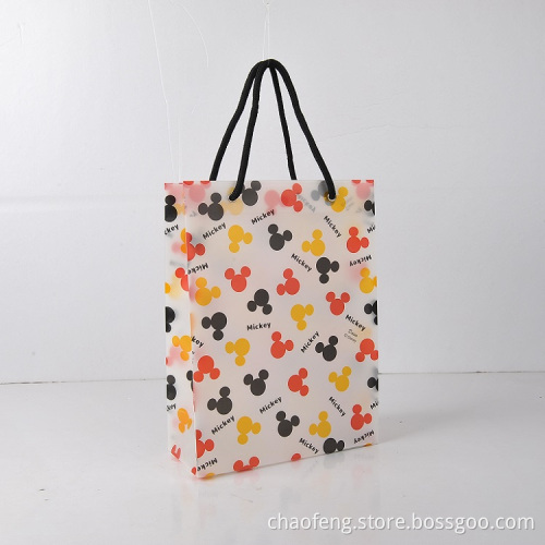 plastic material hand bag